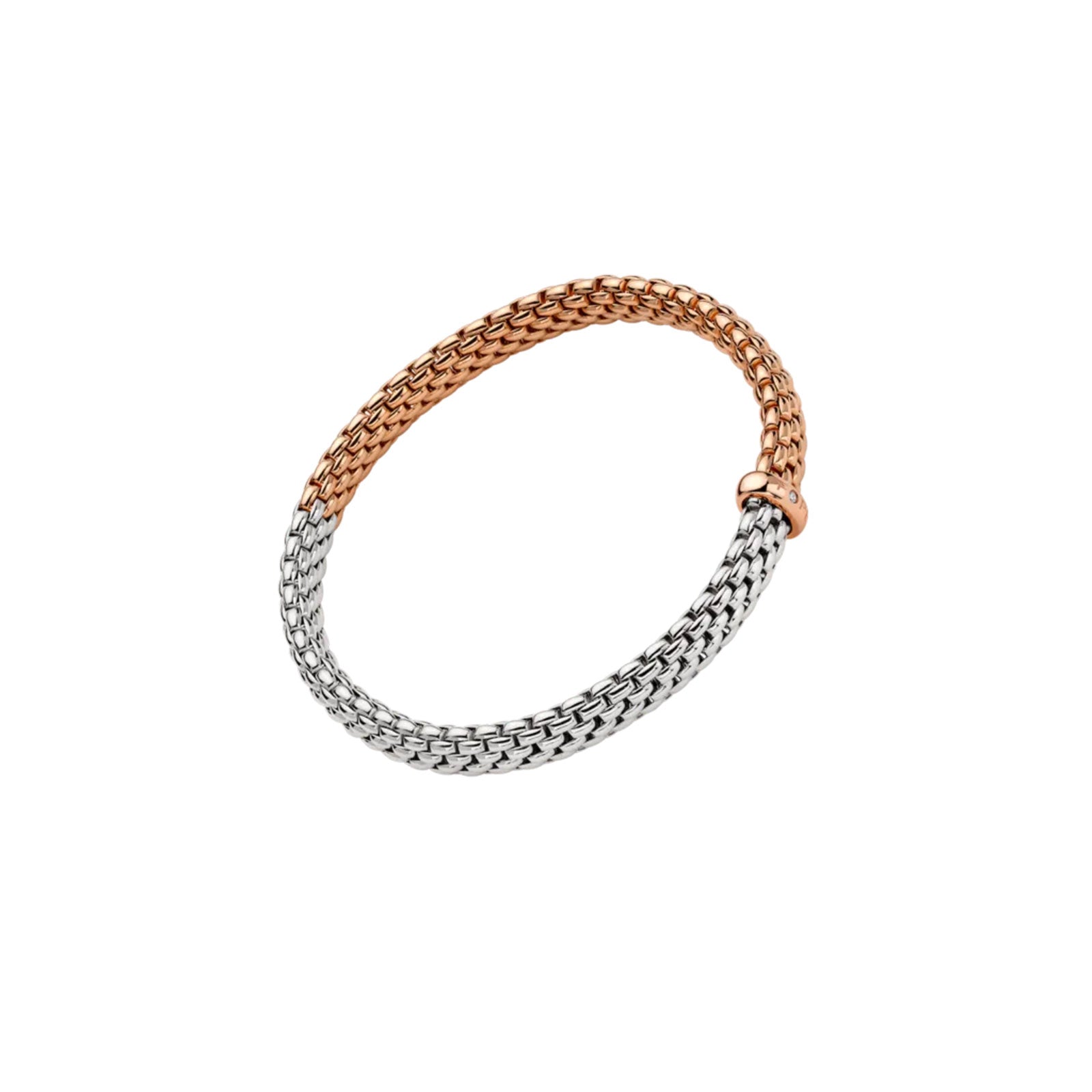 Vendome 18ct Rose & White Gold Diamond Flex'it Bracelet variant Pursuit