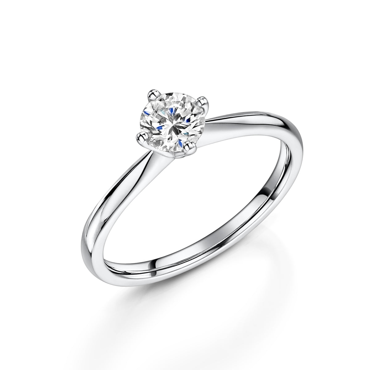 Platinum Diamond Cardinal Point Solitaire Ring 0.50ct variant Pursuit