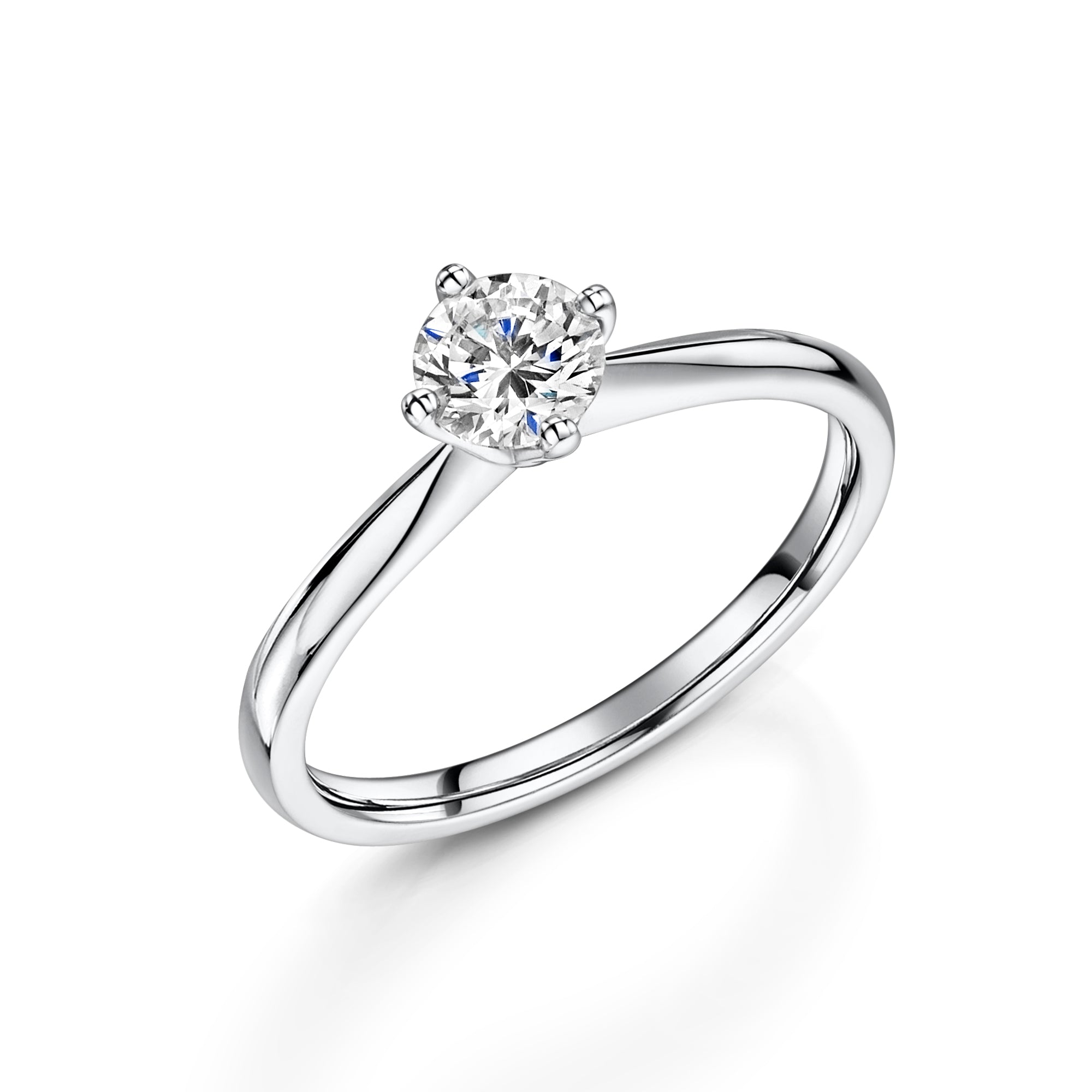 Platinum Diamond Cardinal Point Solitaire Ring 0.33ct variant Pursuit