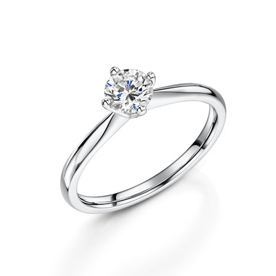 Platinum Diamond Cardinal Point Solitaire Ring 0.33ct variant Pursuit
