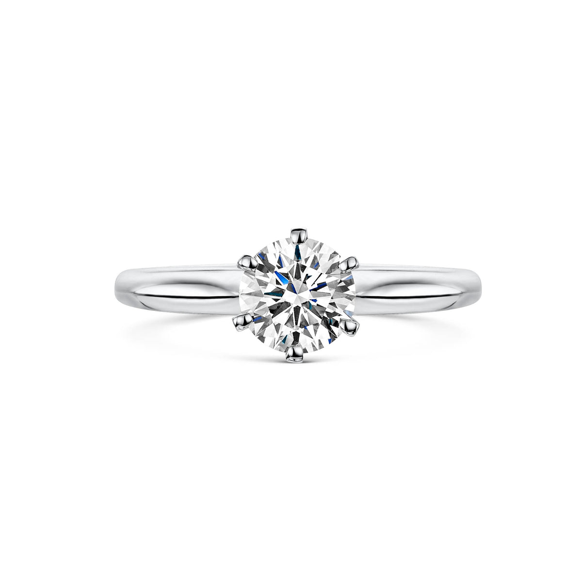 Platinum Diamond Six Claw Solitaire Ring 1.00ct variant Pursuit
