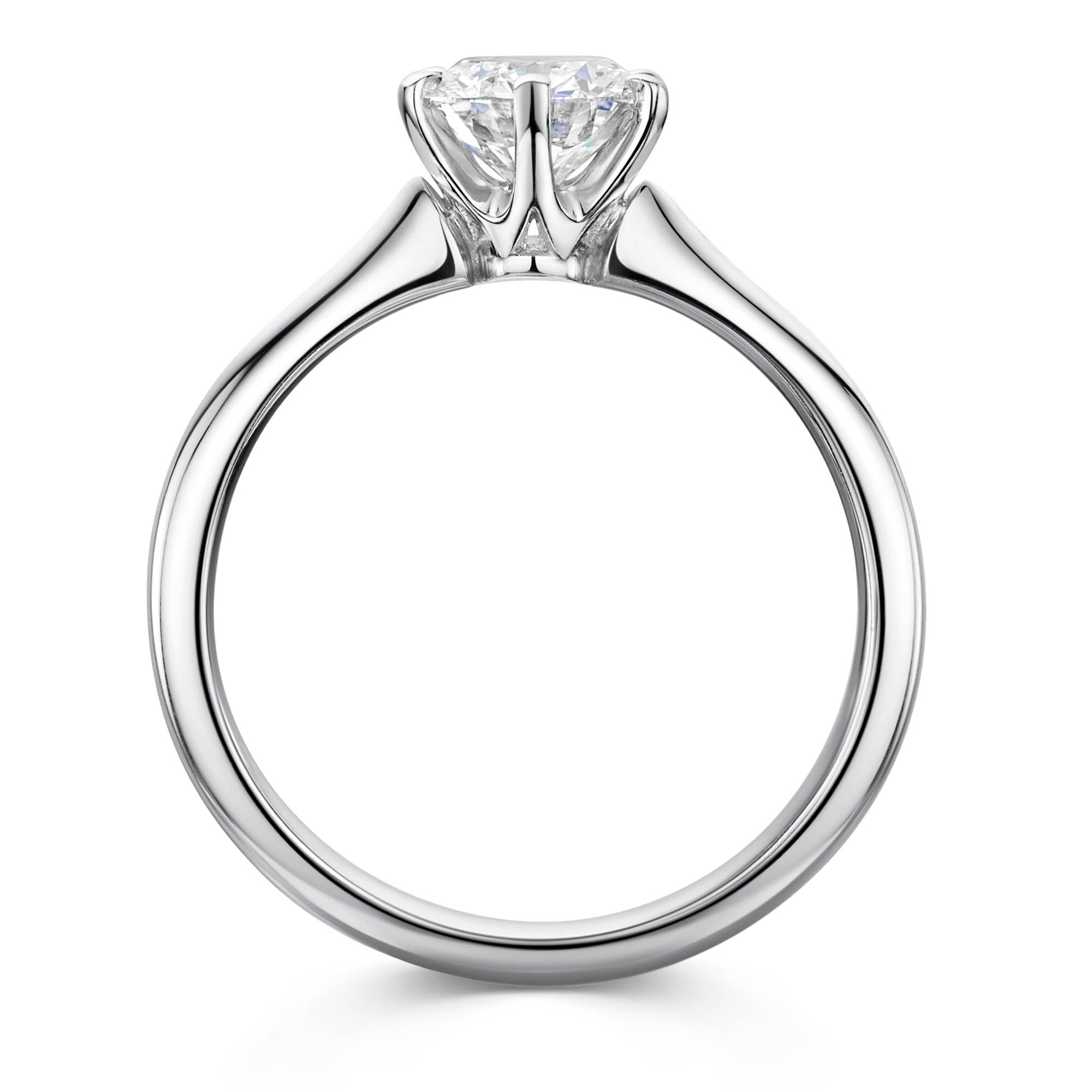 Platinum Diamond Six Claw Solitaire Ring 1.00ct variant Pursuit