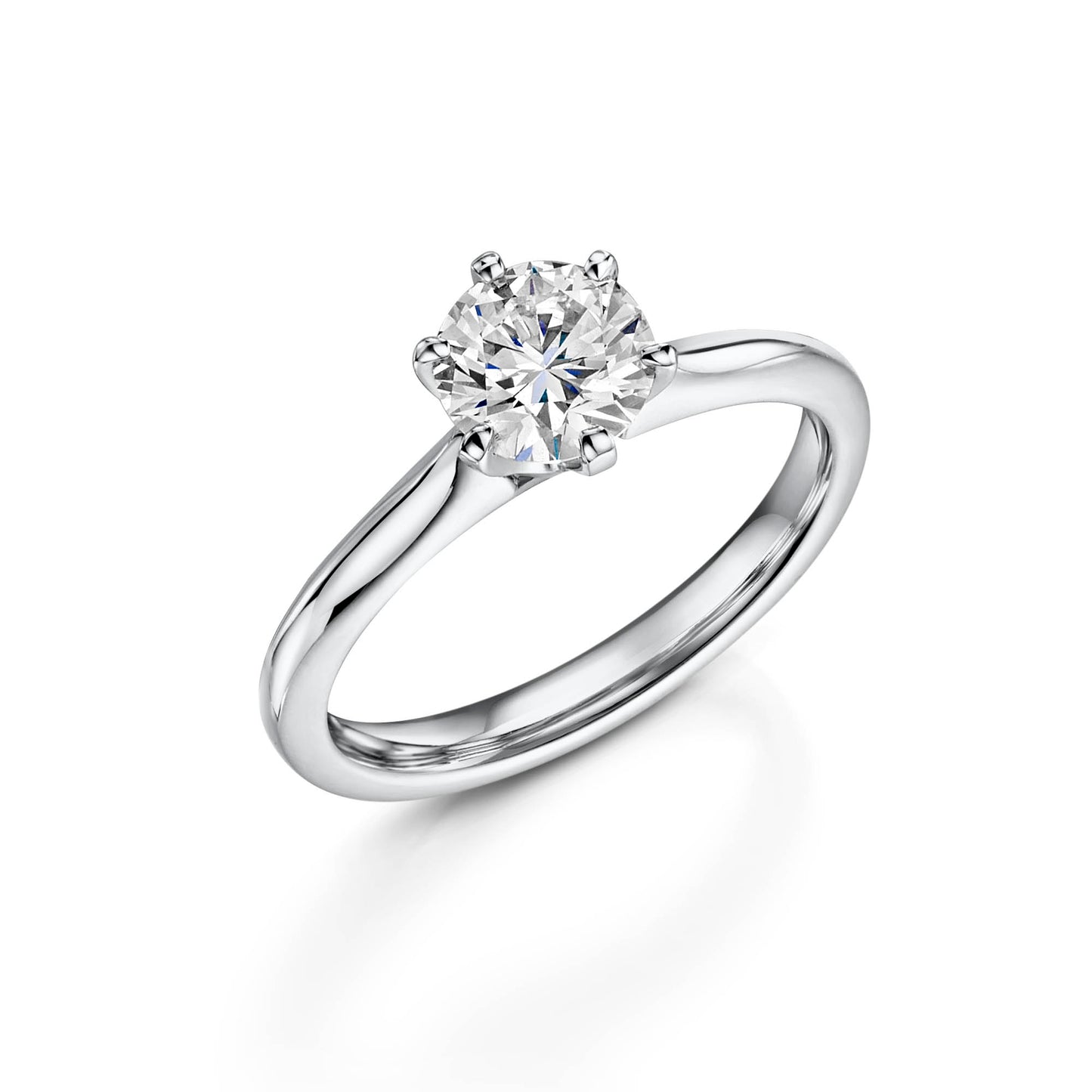 Platinum Diamond Six Claw Solitaire Ring 1.00ct variant Pursuit