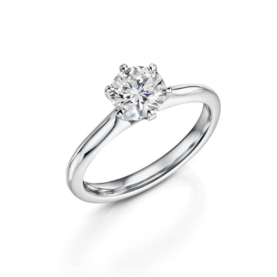 Platinum Diamond Six Claw Solitaire Ring 1.00ct variant Pursuit