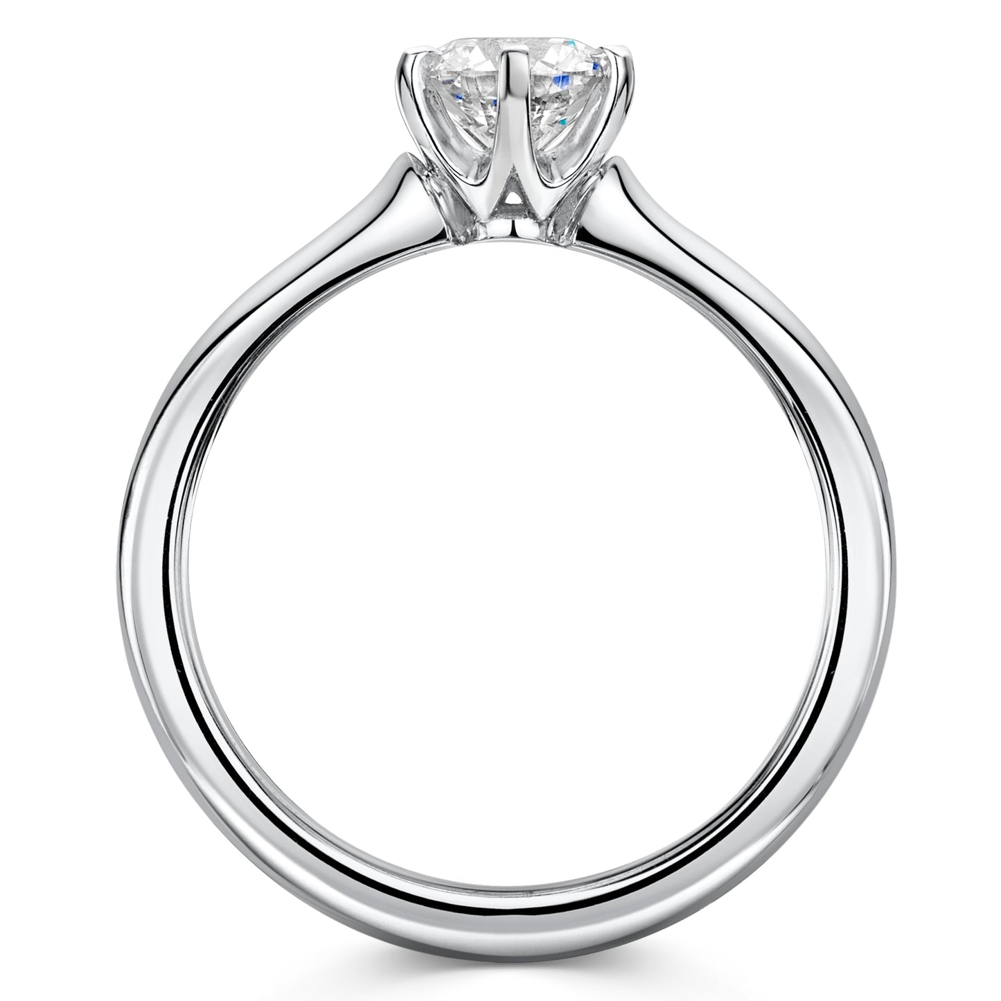Platinum Diamond Six Claw Solitaire Ring 0.75ct variant Pursuit