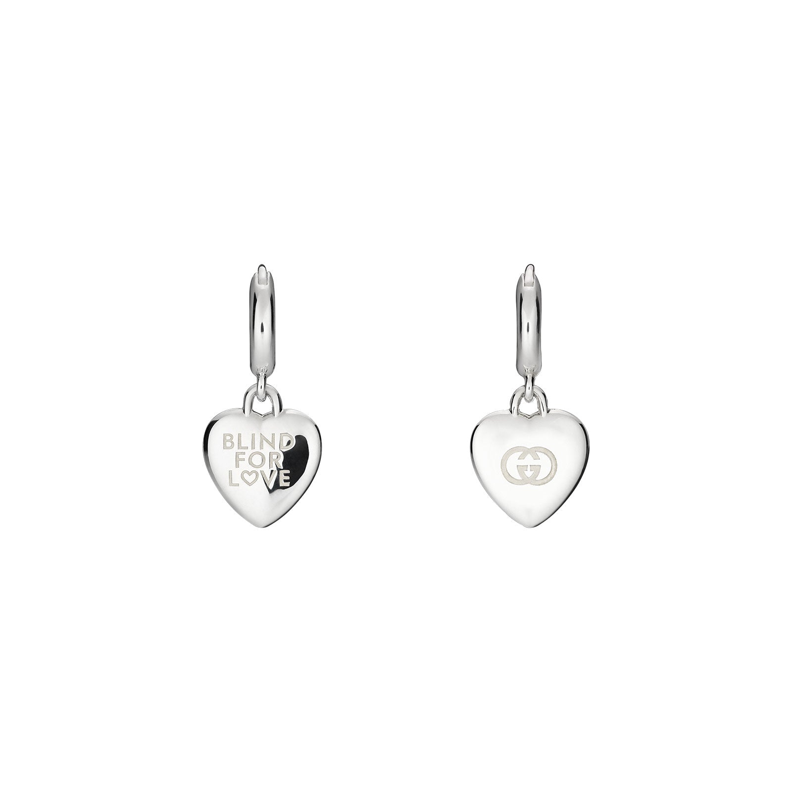 Blind For Love Silver Hoop Earrings simple Pursuit