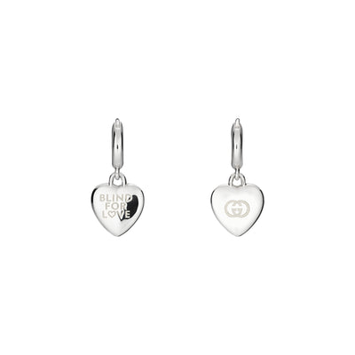 Blind For Love Silver Hoop Earrings simple Pursuit