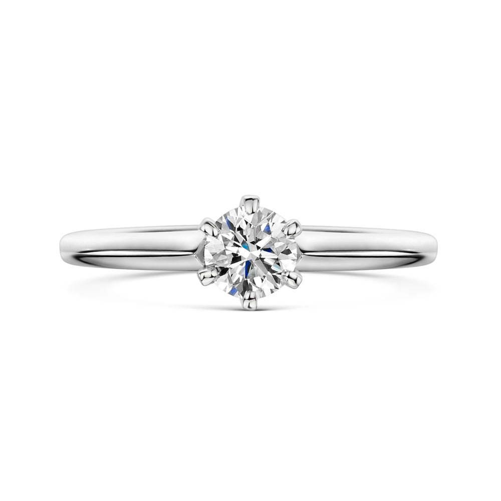 Platinum Diamond Six Claw Solitaire Ring 0.50ct variant Pursuit