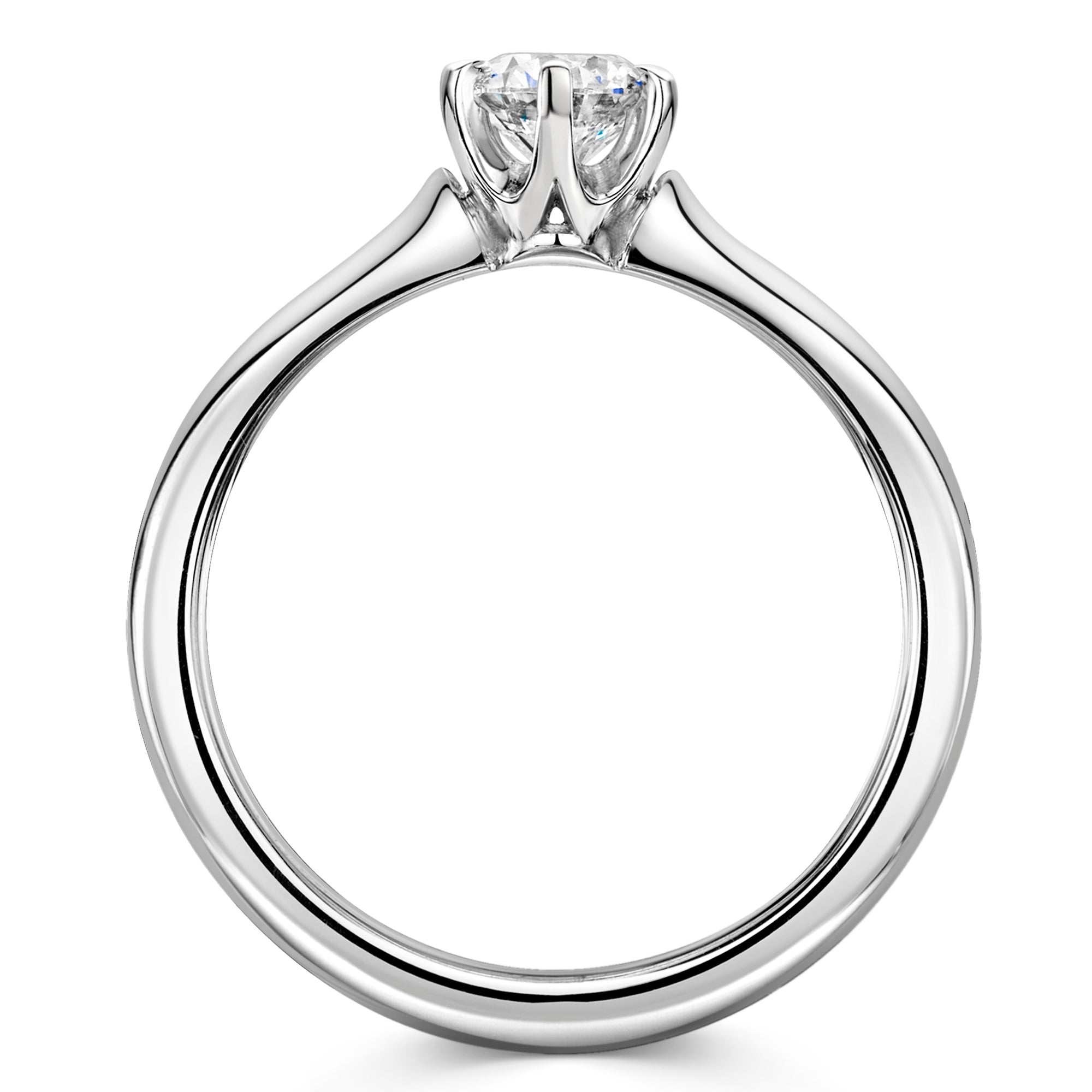 Platinum Diamond Six Claw Solitaire Ring 0.50ct variant Pursuit