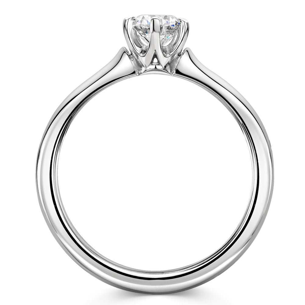 Platinum Diamond Six Claw Solitaire Ring 0.50ct variant Pursuit
