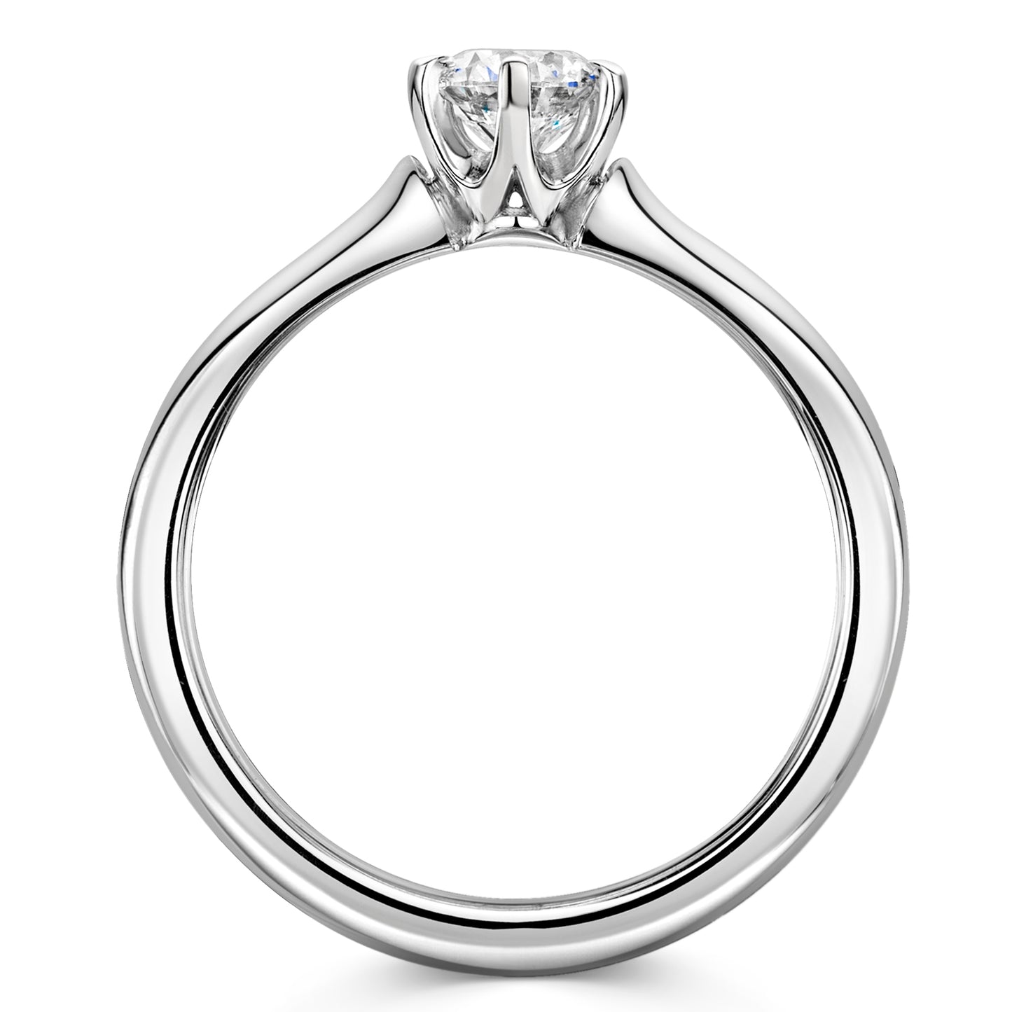 Platinum Diamond Six Claw Solitaire Ring 0.50ct variant Pursuit