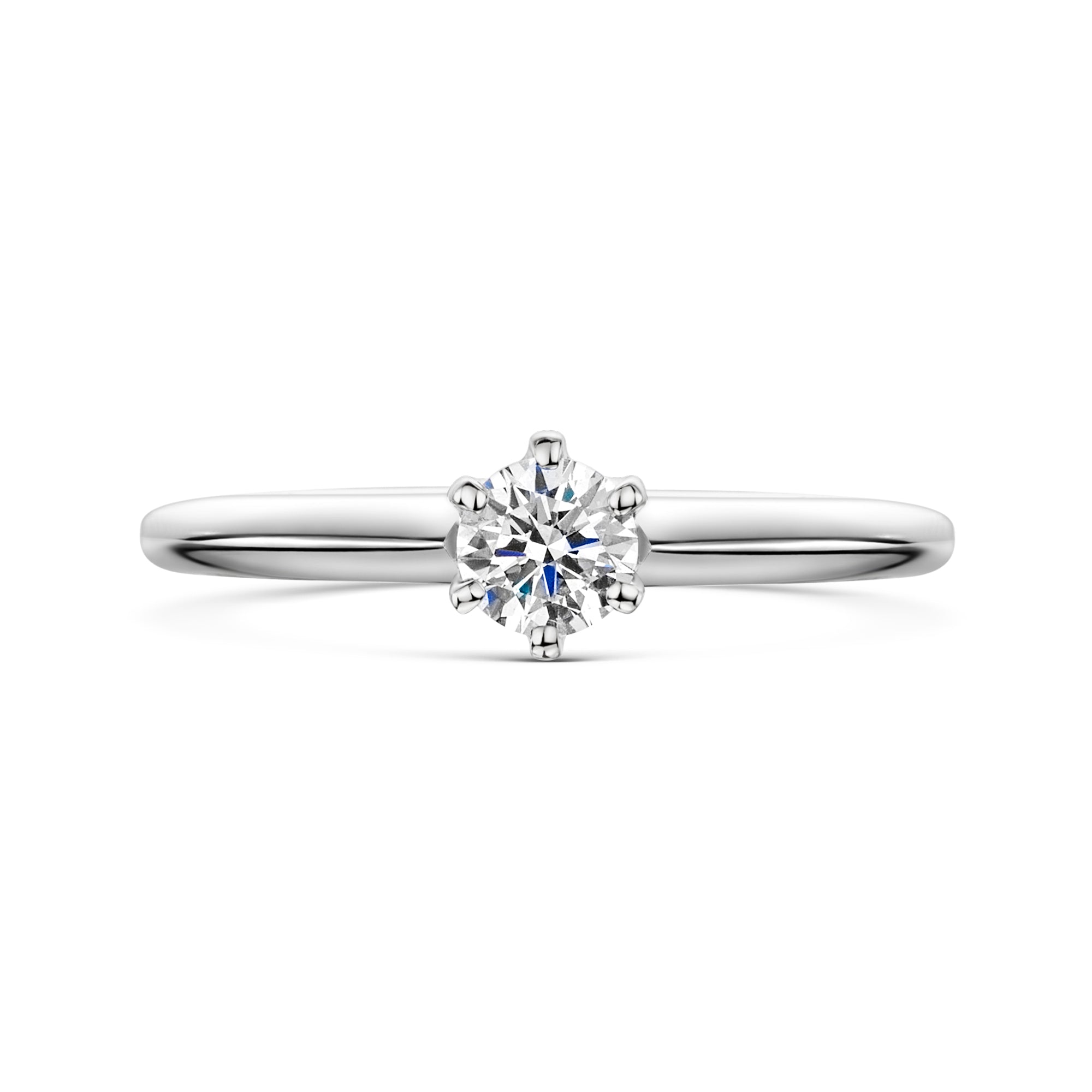 Platinum Diamond Six Claw Solitaire Ring 0.33ct variant Pursuit
