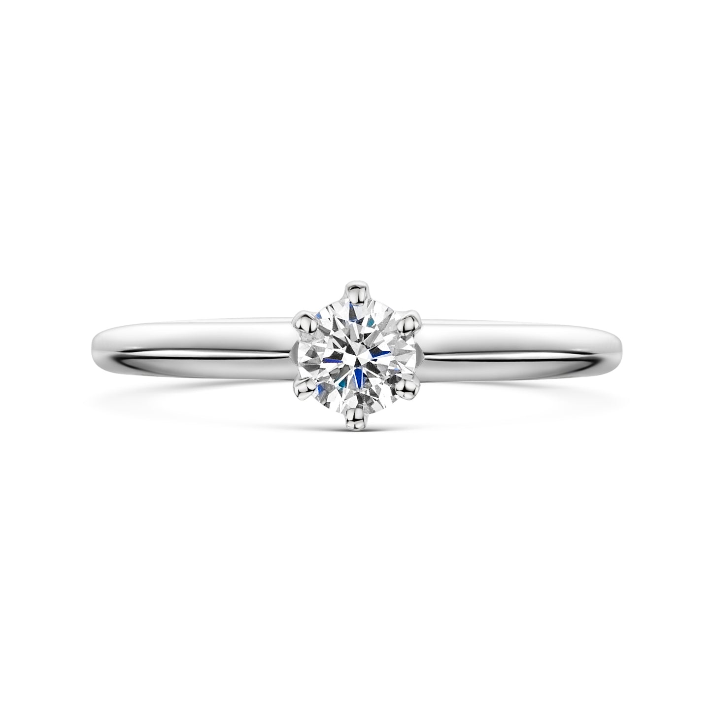 Platinum Diamond Six Claw Solitaire Ring 0.33ct variant Pursuit