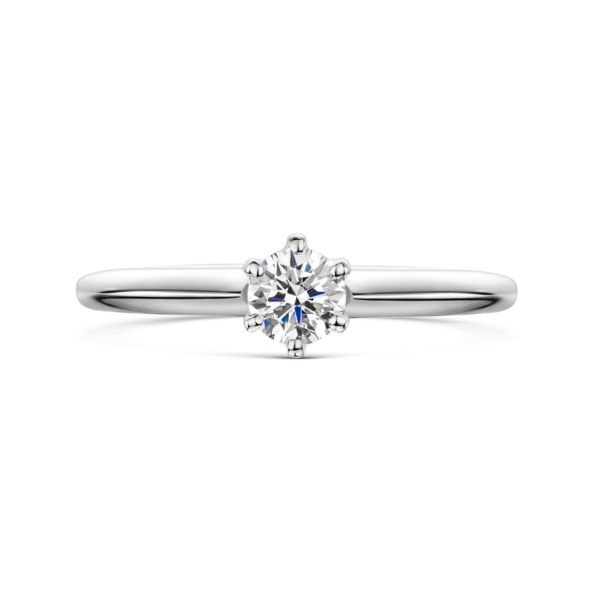 Platinum Diamond Six Claw Solitaire Ring 0.33ct variant Pursuit