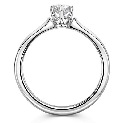 Platinum Diamond Six Claw Solitaire Ring 0.33ct variant Pursuit