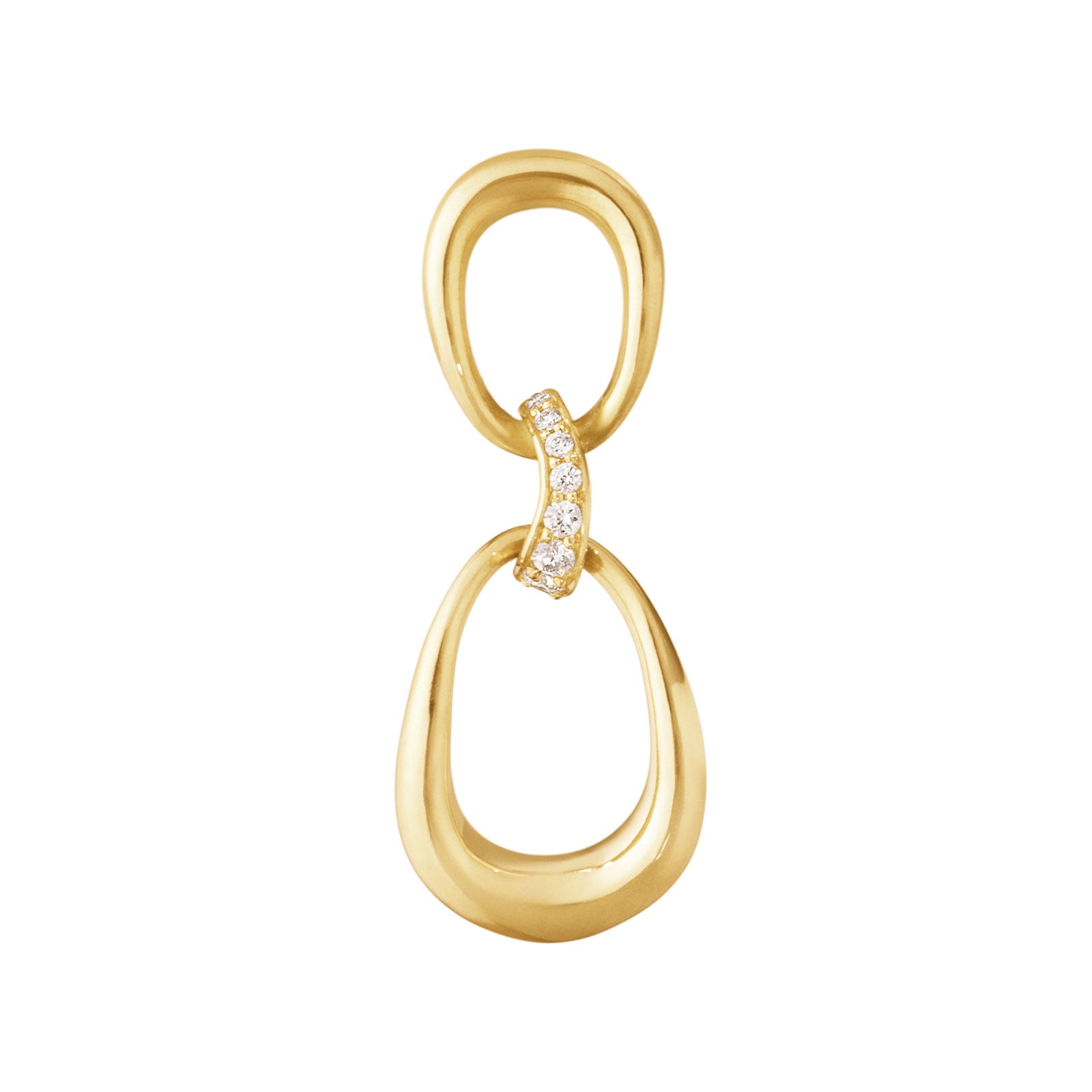 Offspring 18ct Yellow Gold Diamond Drop Earrings simple Pursuit