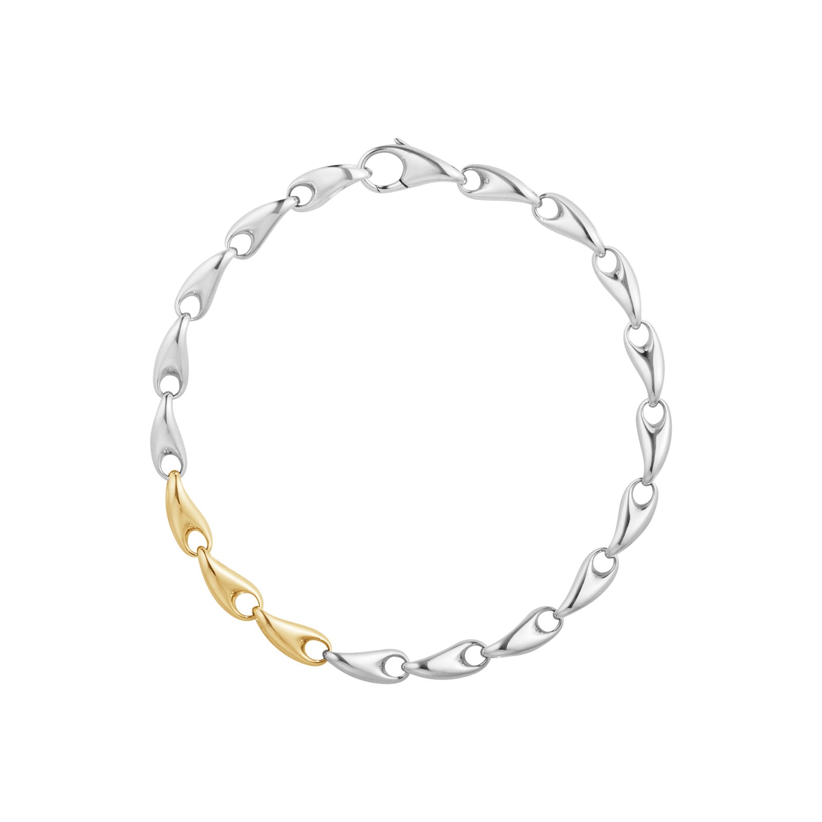 Reflect Silver & 18ct Yellow Gold Slim Bracelet variant Pursuit