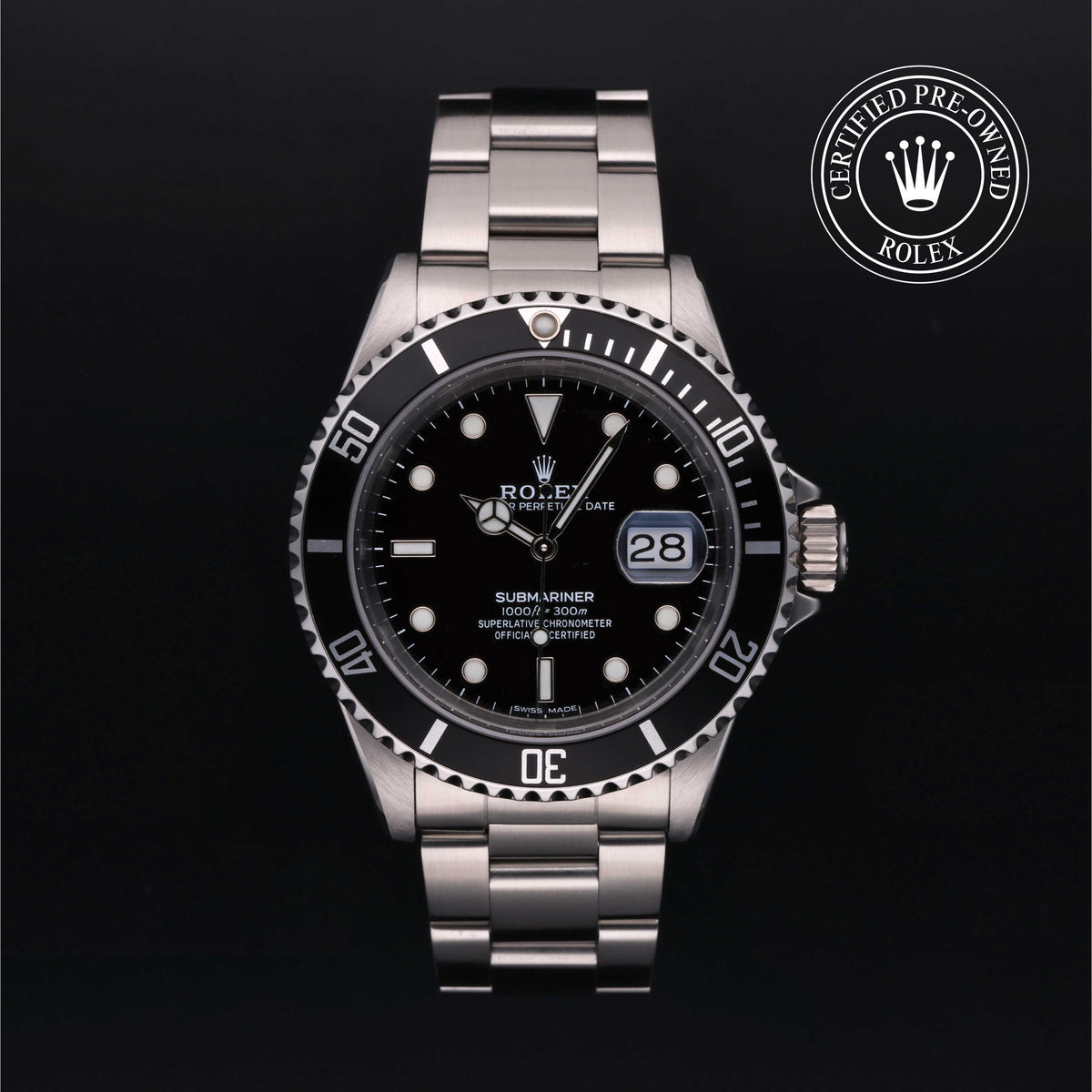 Rolex Certified Pre-Owned Submariner Date 40mm 16610 N397995 simple Pursuit