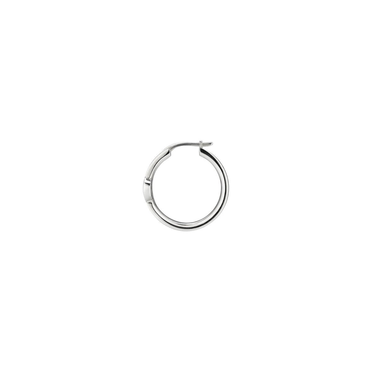 Gucci Interlocking Silver Hoop Earrings simple Pursuit