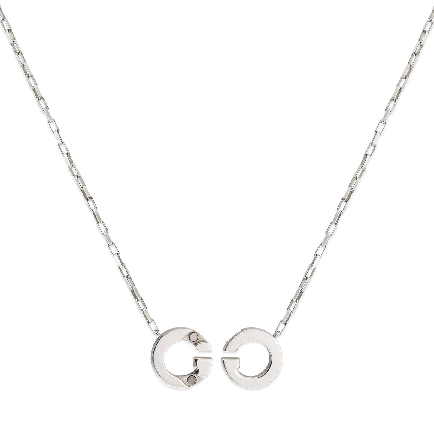 Gucci Interlocking Silver Necklace simple Pursuit