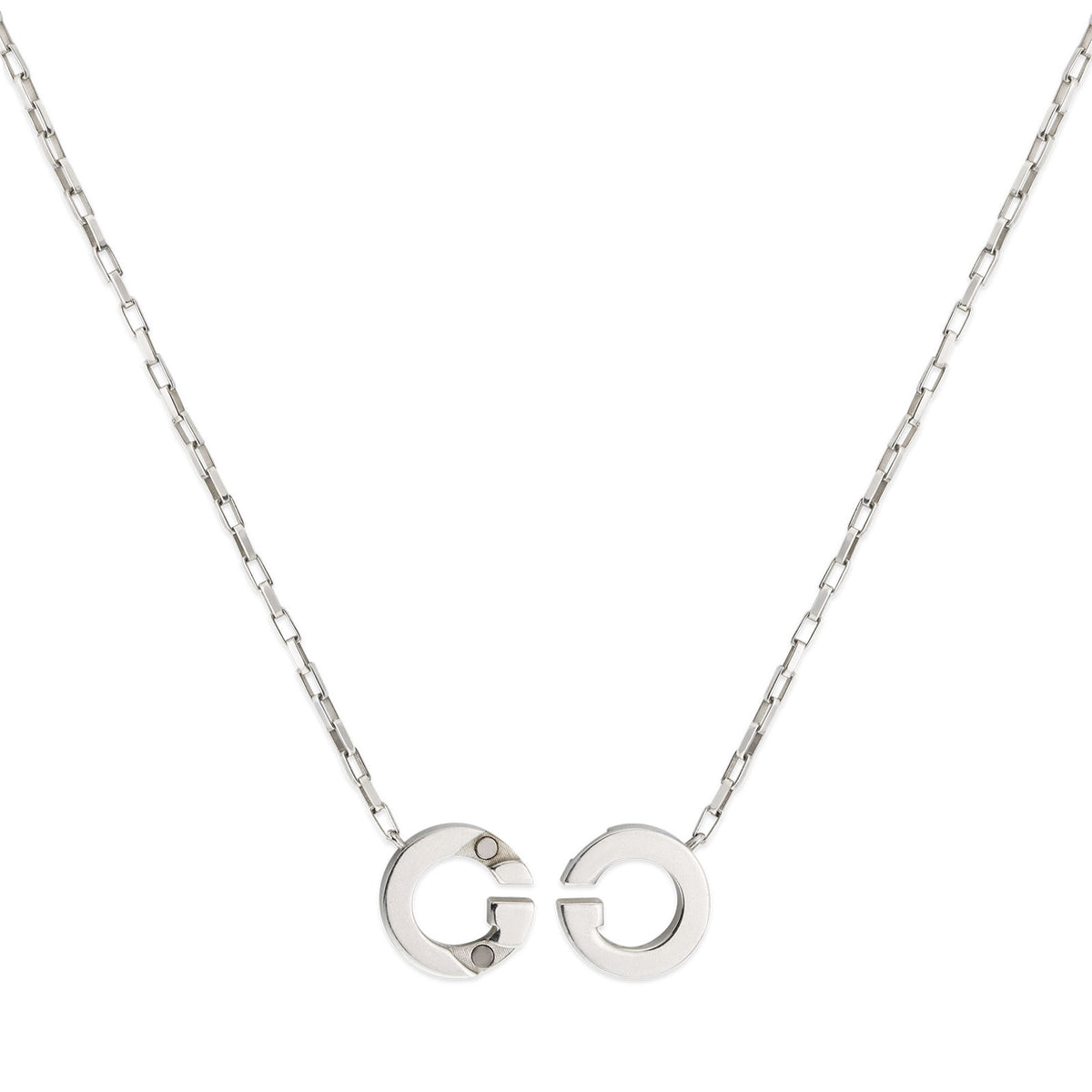 Gucci Interlocking Silver Necklace simple Pursuit