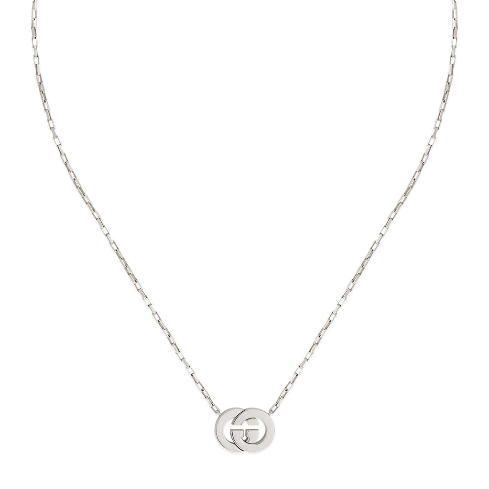 Gucci Interlocking Silver Necklace simple Pursuit