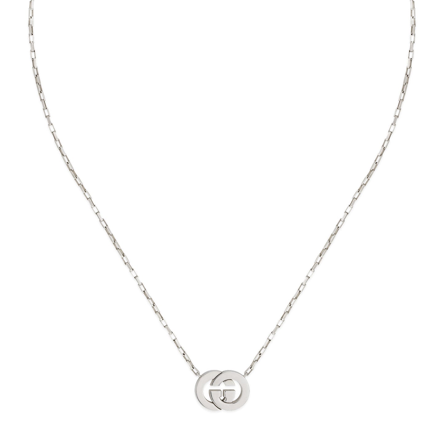 Gucci Interlocking Silver Necklace simple Pursuit