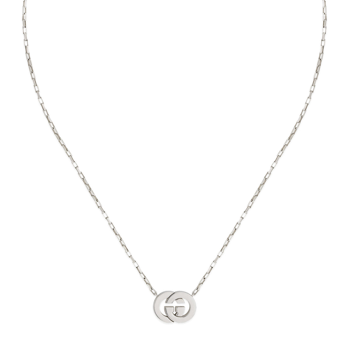 Gucci Interlocking Silver Necklace simple Pursuit