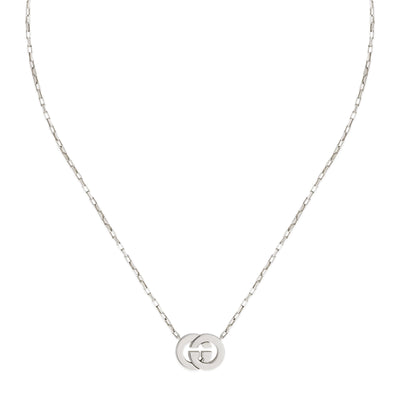 Gucci Interlocking Silver Necklace simple Pursuit