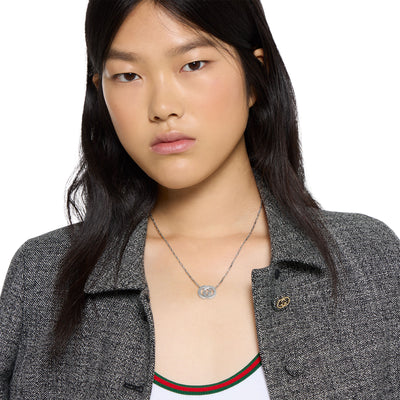 Gucci Interlocking Silver Necklace simple Pursuit
