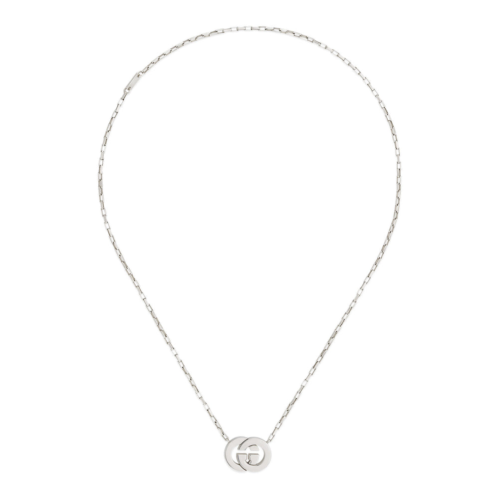 Gucci Interlocking Silver Necklace simple Pursuit