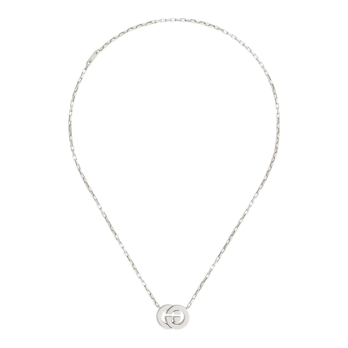 Gucci Interlocking Silver Necklace simple Pursuit