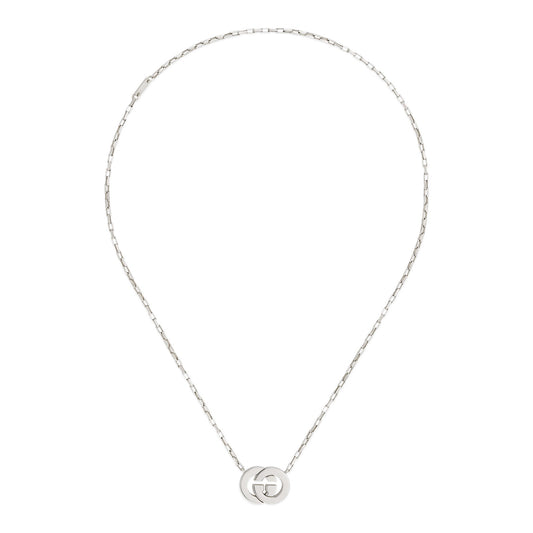 Gucci Interlocking Silver Necklace simple Pursuit