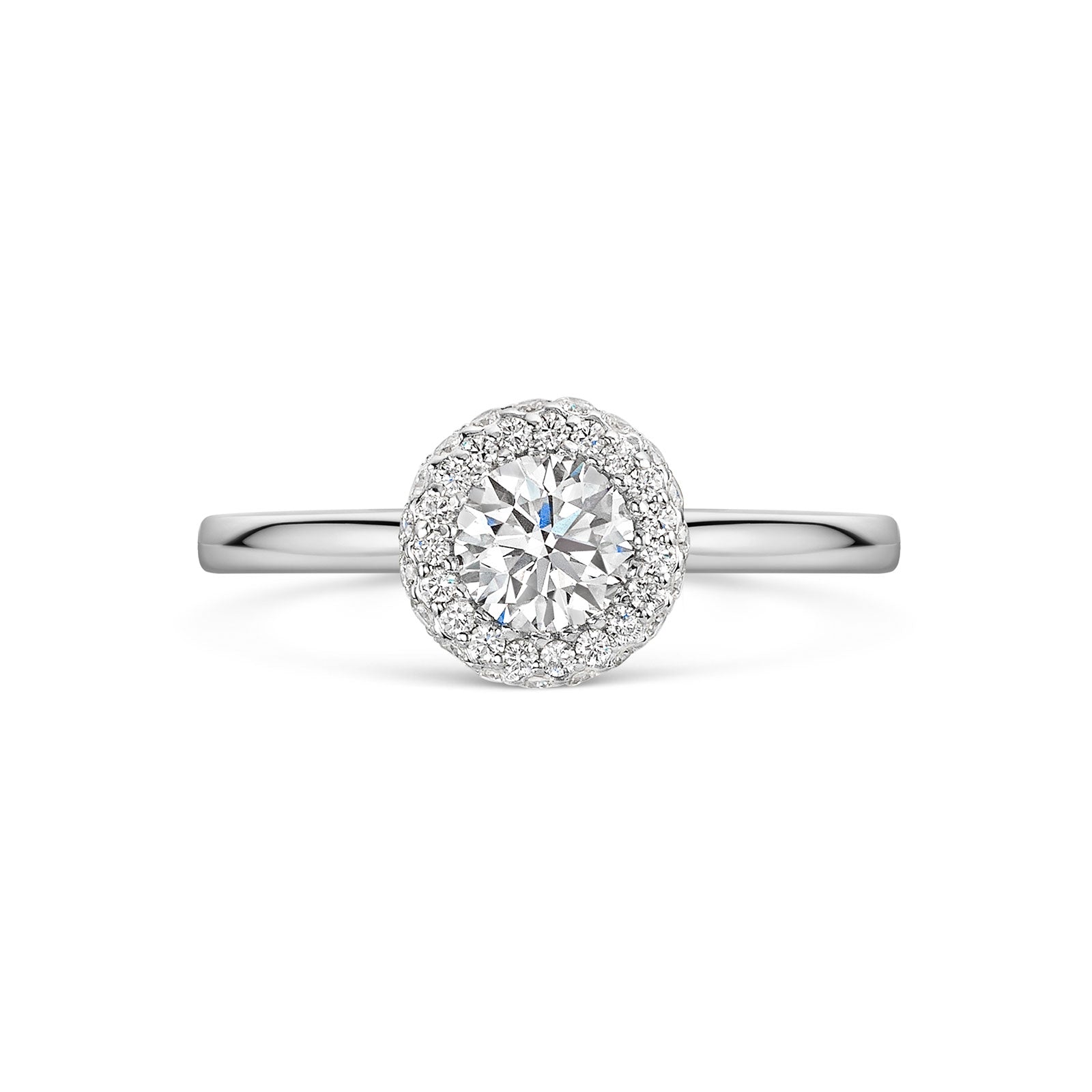 Platinum Diamond Halo Ring 0.50ct variant Pursuit