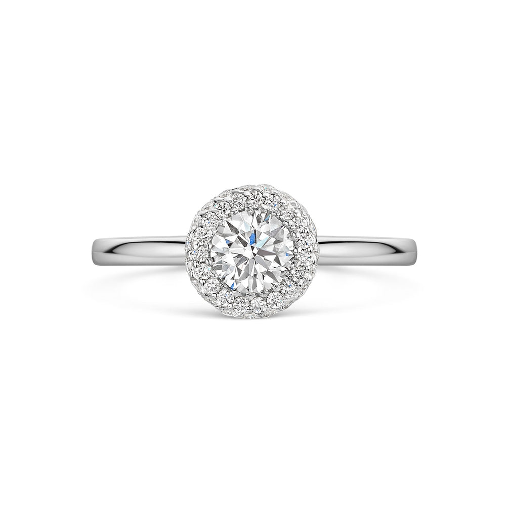 Platinum Diamond Halo Ring 0.50ct variant Pursuit