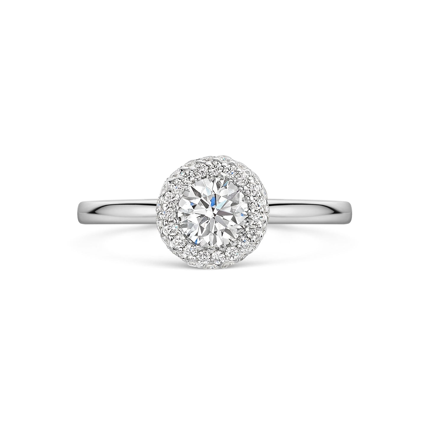 Platinum Diamond Halo Ring 0.50ct variant Pursuit