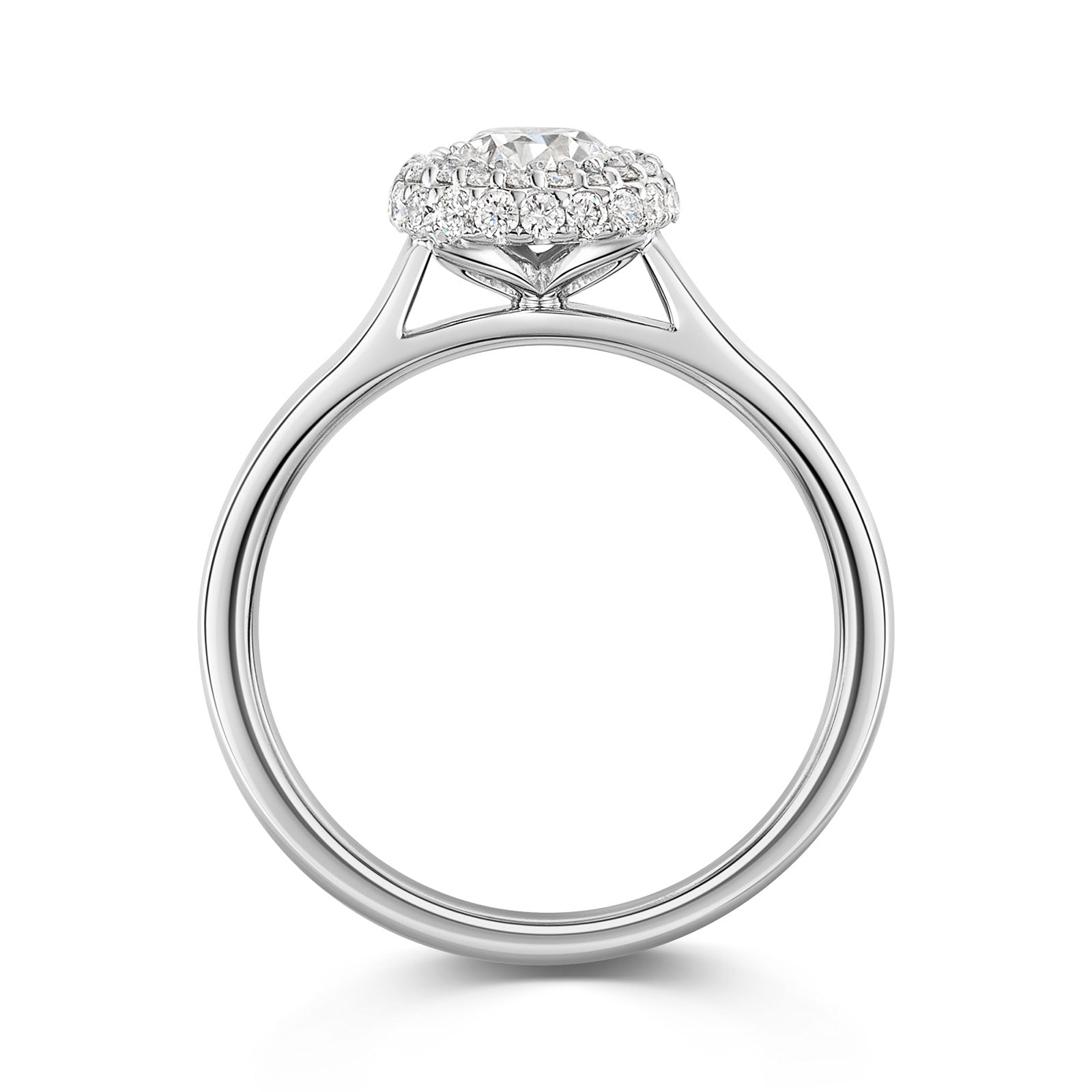 Platinum Diamond Halo Ring 0.50ct variant Pursuit