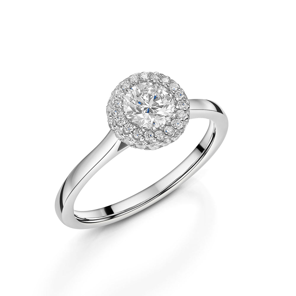 Platinum Diamond Halo Ring 0.50ct variant Pursuit