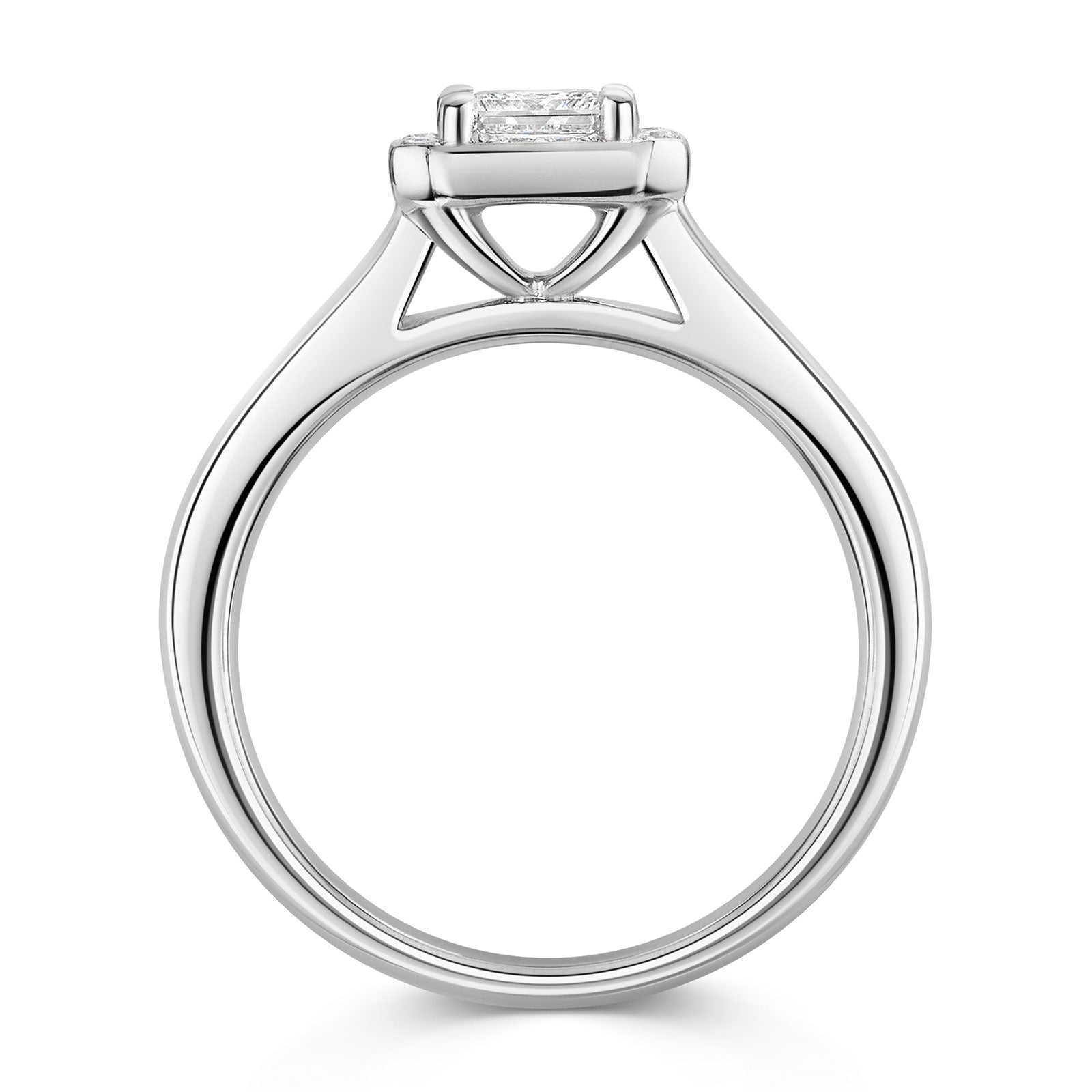 Platinum Diamond Halo Ring 0.50ct variant Pursuit