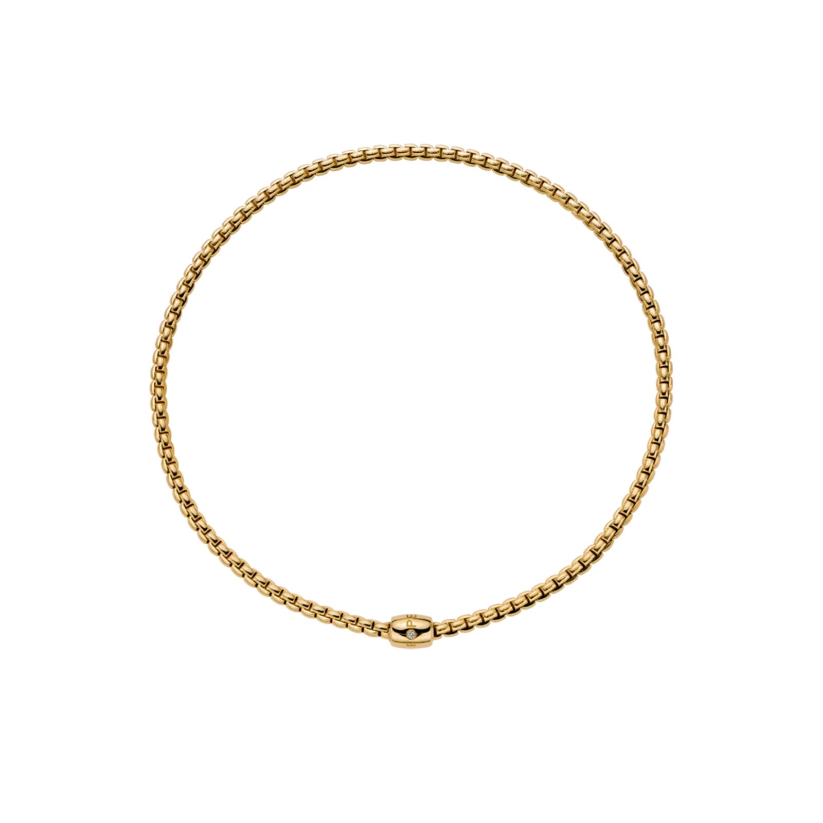 Eka 18ct Yellow Gold Diamond Necklace With Ornamental Clasp variant Pursuit