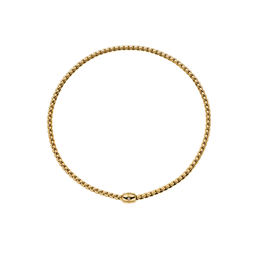 Eka 18ct Yellow Gold Diamond Necklace With Ornamental Clasp variant Pursuit