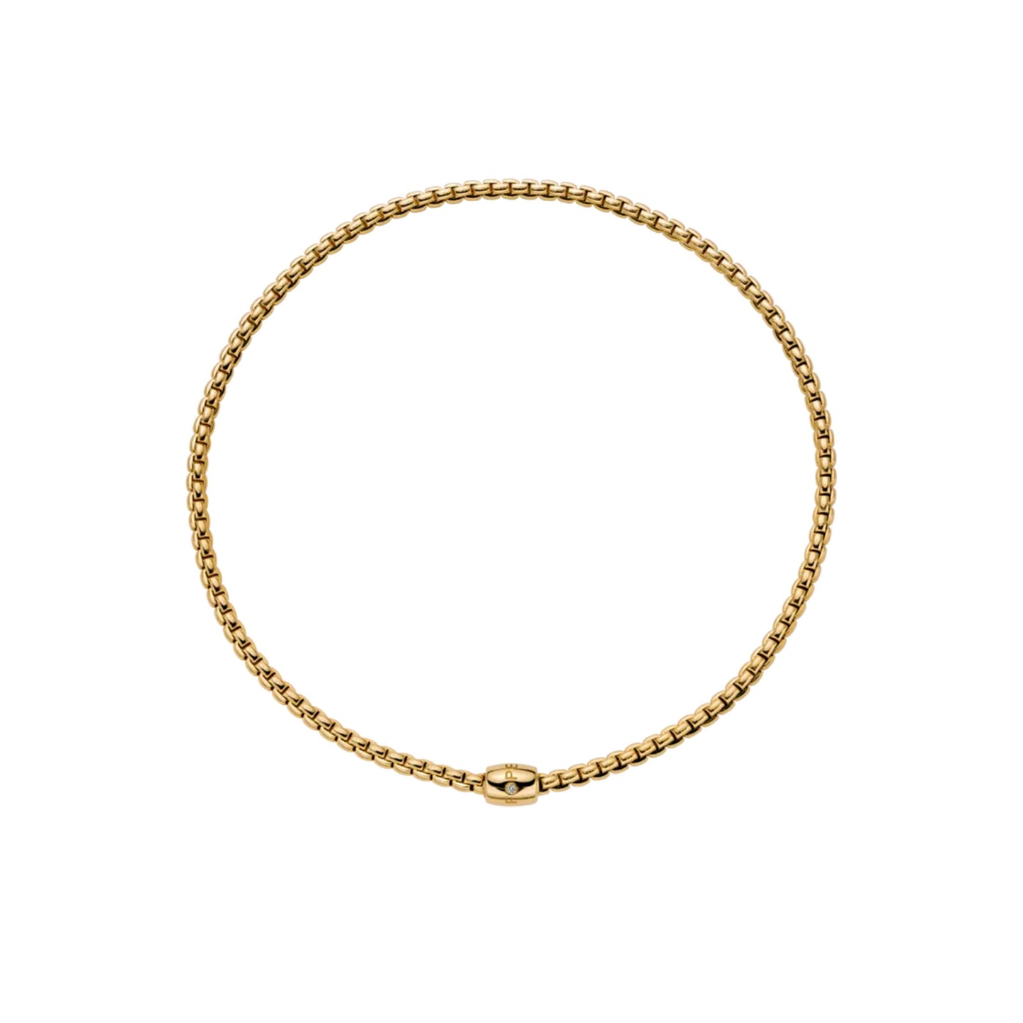 Eka 18ct Yellow Gold Diamond Necklace With Ornamental Clasp variant Pursuit