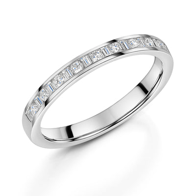 Platinum Diamond Half Eternity Ring 0.25ct variant Pursuit