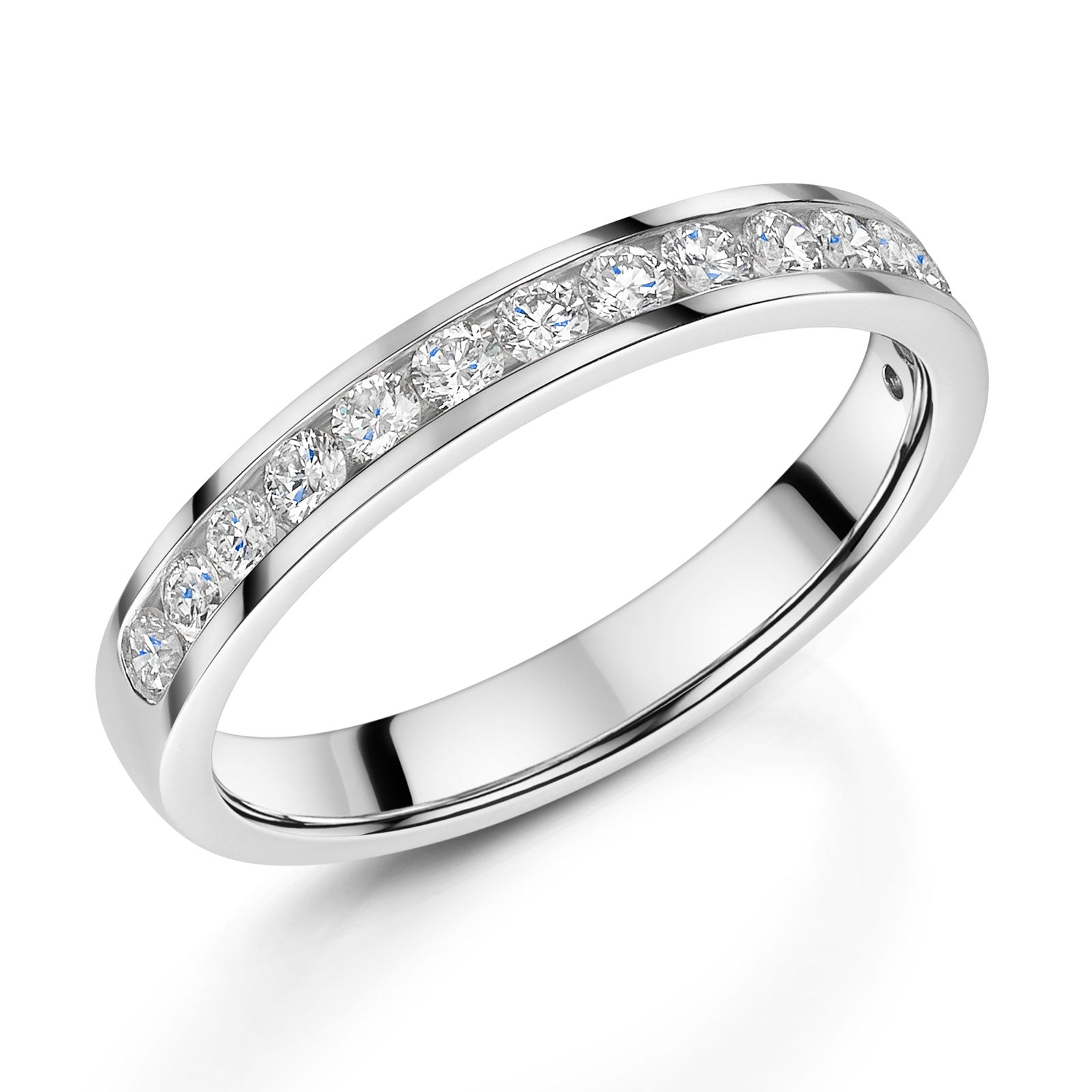 Platinum Diamond Half Eternity Ring 0.50ct variant Pursuit