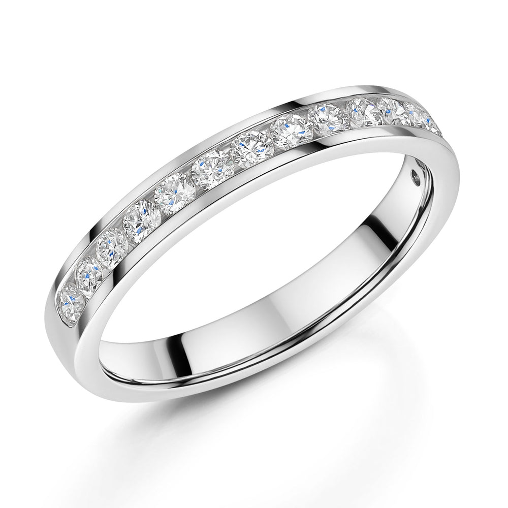 Platinum Diamond Half Eternity Ring 0.50ct variant Pursuit