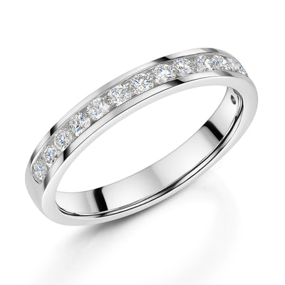 Platinum Diamond Half Eternity Ring 0.50ct variant Pursuit