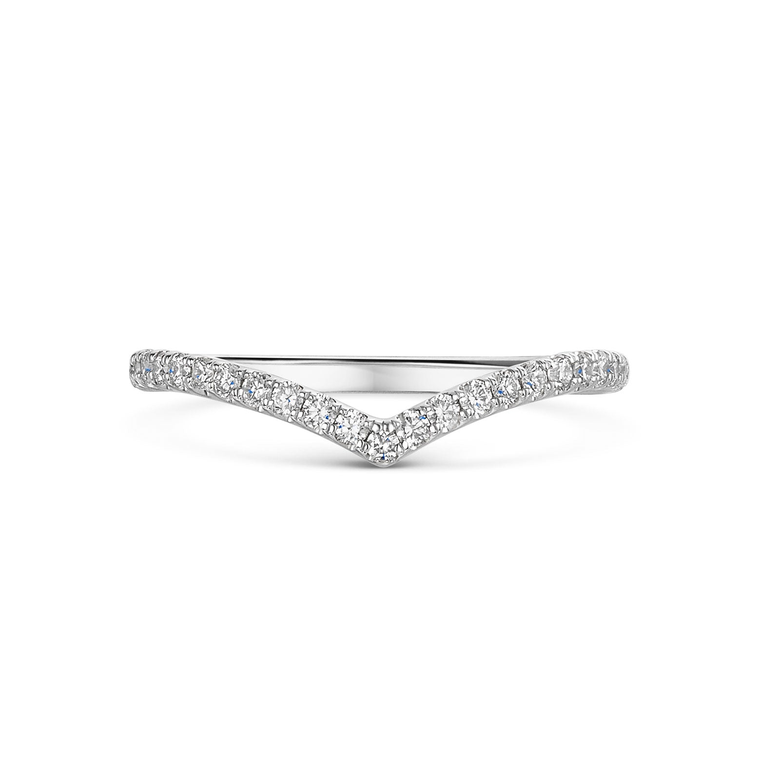 Platinum Diamond Shaped Half Eternity Ring 0.25ct variant Pursuit