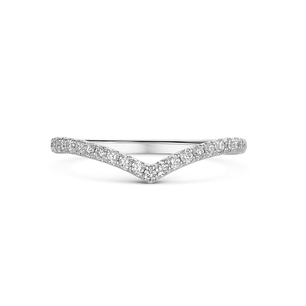 Platinum Diamond Shaped Half Eternity Ring 0.25ct variant Pursuit