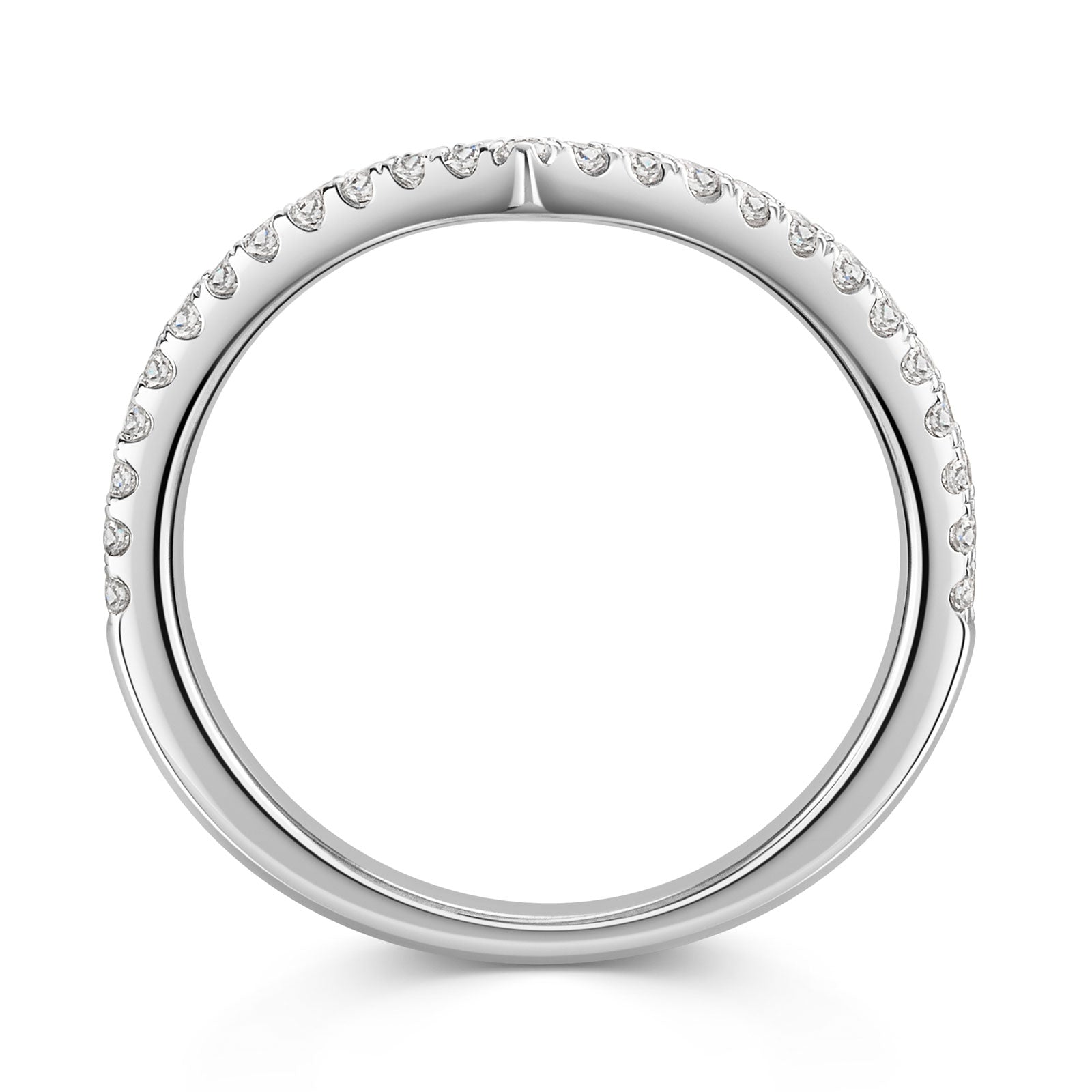 Platinum Diamond Shaped Half Eternity Ring 0.25ct variant Pursuit