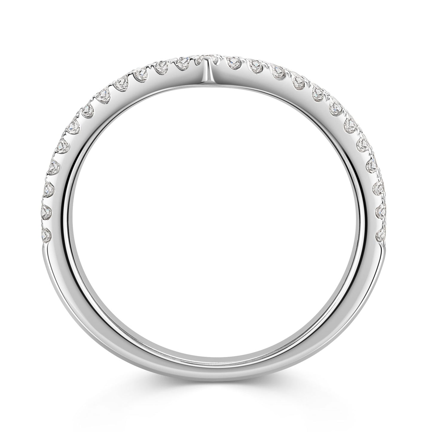 Platinum Diamond Shaped Half Eternity Ring 0.25ct variant Pursuit